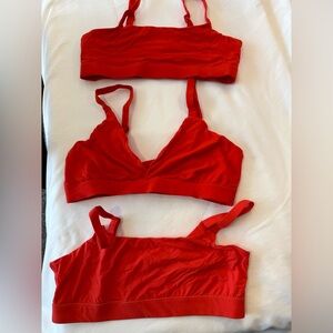 SKIMS Vibrant Red Bra Set Size 2XL